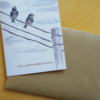 Carte Étourneaux - Série "Winter Migrations" - 10,5cm x 15cm (pliable) – Image 3