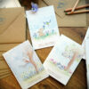 Carte Lapin - Série "Spring Melody" - 10,5cm x 15cm (pliable) – Image 2